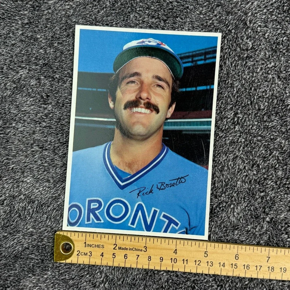 1980 Topps Rick Bosetti Toronto Blue Jays Oversized Baseball Card 5x7 #51/60